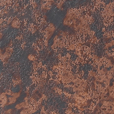 Etched and aged stainless steel