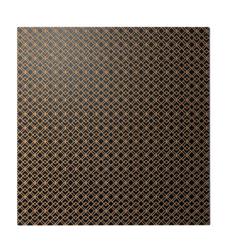 European Black Gold Etched Stainless Steel