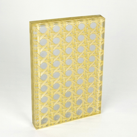 Woven Rattan Laminated Glass