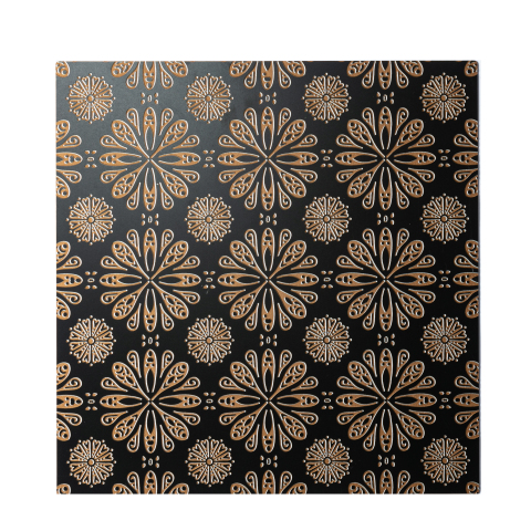 European Black Gold Etched Stainless Steel