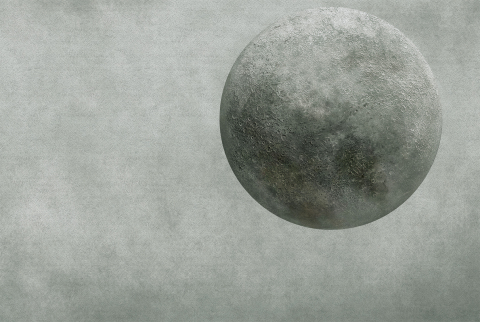 Water-Based Art Paint Wallpaper - Lunar Exploration