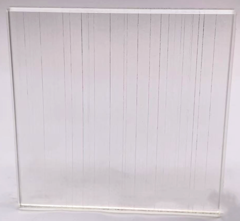 5mm+5mm Double Sided Velvet Wired Glass