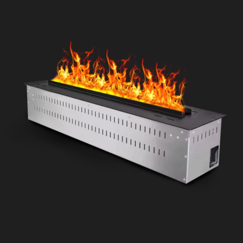 Compact Realistic Flame Water Vapor Fireplace