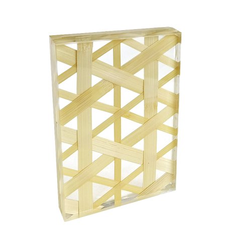 Bamboo Weave Laminated Glass