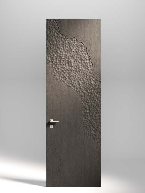 Carved Texture Solid Wood Door