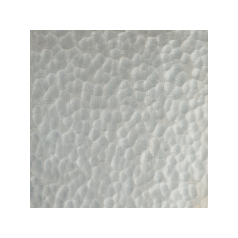 Natural Brushed Hand-Hammered Stainless Steel