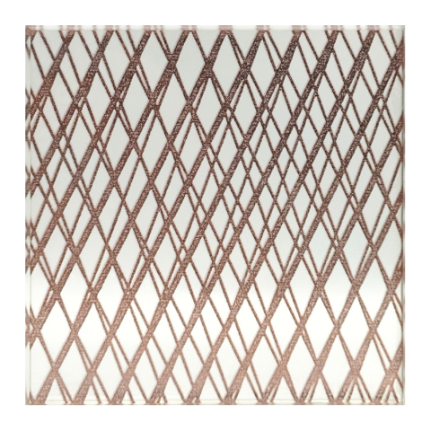 5+5mm Double-Sided Ultra-Clear Laminated Glass with Custom Interlayer Pattern