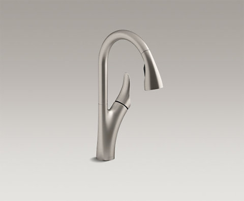 Xinge Bottom Pull-out Kitchen Faucet VS Brushed Steel