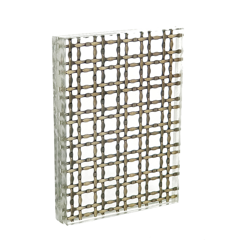 Metal Mesh Glass