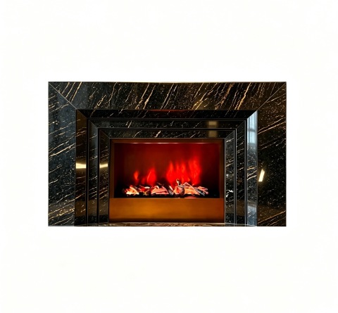 Black Marble Fireplace Mantel