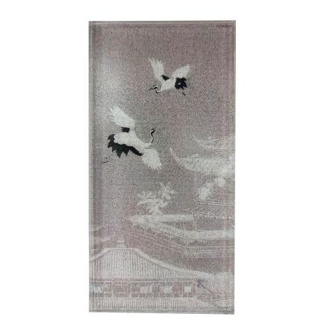 Metallic Wire Screen Glass