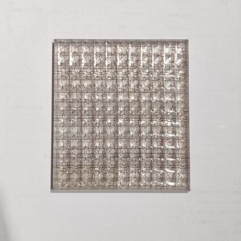 Electro-etched Grid Laminated Glass