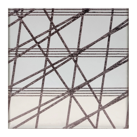 4+4mm Double Ultra-Clear Double Suede Laminated Glass with Custom Pattern