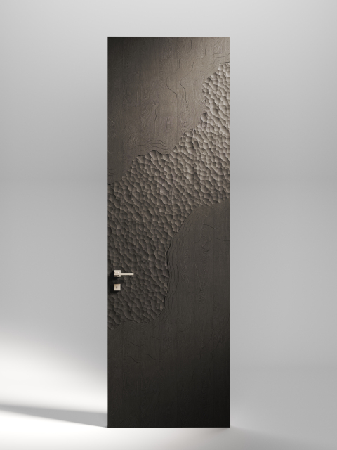 Carved Texture Solid Wood Door