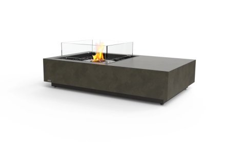 Long Tabletop Integrated Freestanding Bioethanol Fireplace