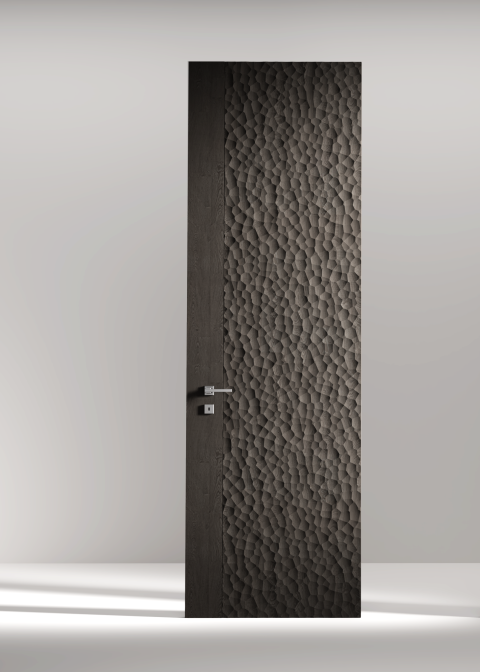 Carved Texture Solid Wood Door
