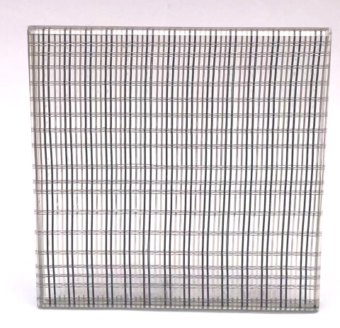 5mm+5mm Double-Sided Ultra-Clear Wired Glass