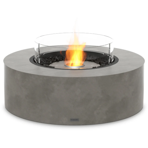 Round Tabletop Integrated Bioethanol Fireplace