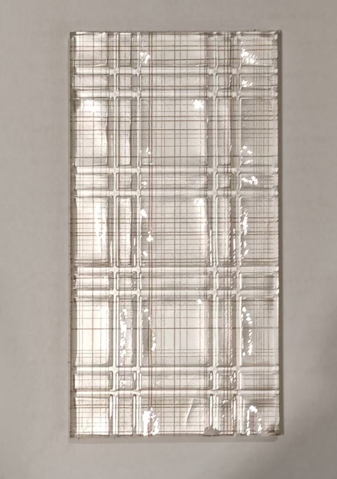 Hot-Melt Wired Glass