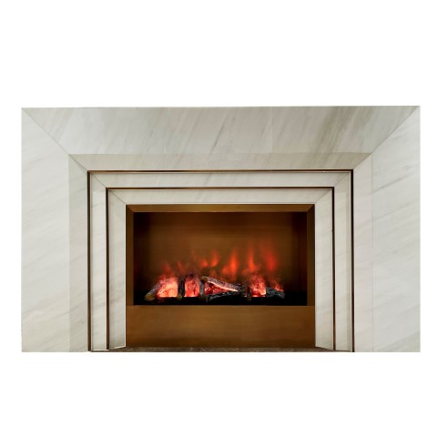 Custom Marble Fireplace