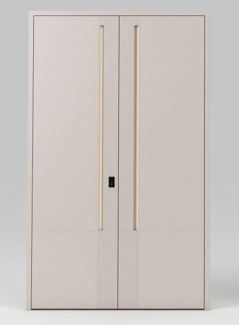 Sculpted Aluminum Entrance Door