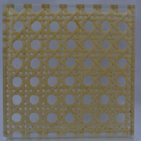 Extra Clear Laminated Rattan Glass
