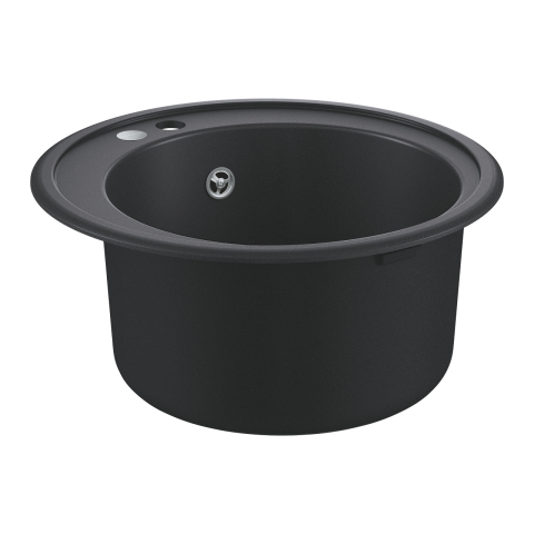 K200 Round Composite Granite Sink, 50-C 51 1.0, Black