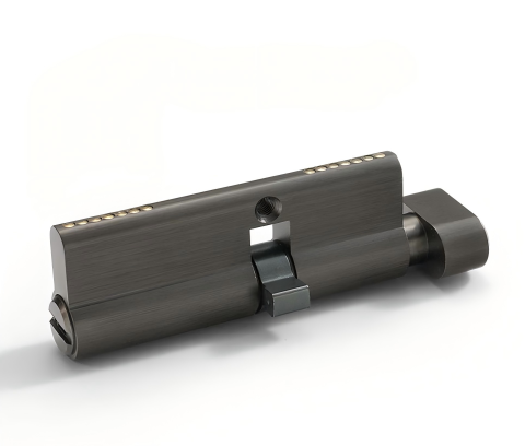 Double Cylinder with Oval Knob