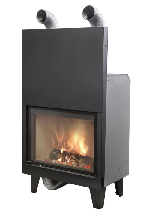 Built-in Wood-Burning Fireplace with Top Door, 800x580 Viewing Area