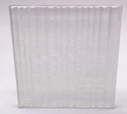 5mm Prismatic Glass II + 5mm Ultra Clear Wired Glass