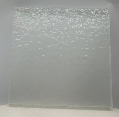 5mm+5mm Textured Fused Double-Sided Glass with Translucent Frosted Interlayer
