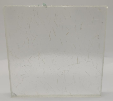 5mm+5mm Ultra-Clear Laminated Glass with Dual-Velvet Washi Paper Interlayer