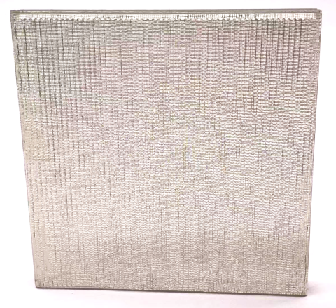 5mm Fine Reeded + 5mm Ultra-Clear Laminated Wired Glass