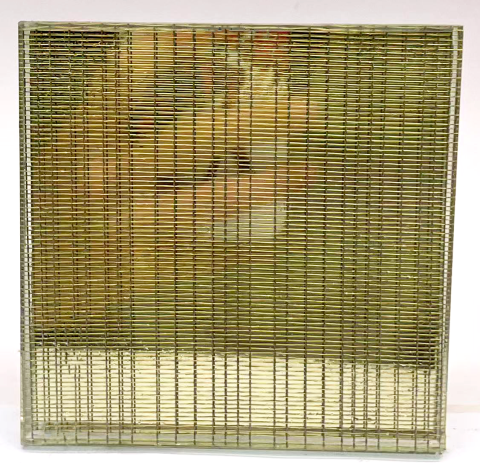 5mm Extra-Clear + 5mm Extra-Clear Mirror Laminated Glass with Wire Mesh