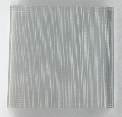 5mm Ultra Clear Fine Reeded + 5mm Ultra Clear Wired Glass