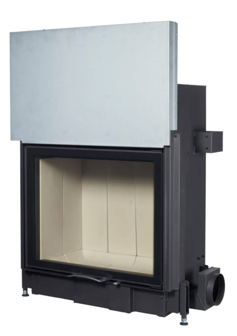 Large Square Viewing Built-in Wood-Burning Fireplace