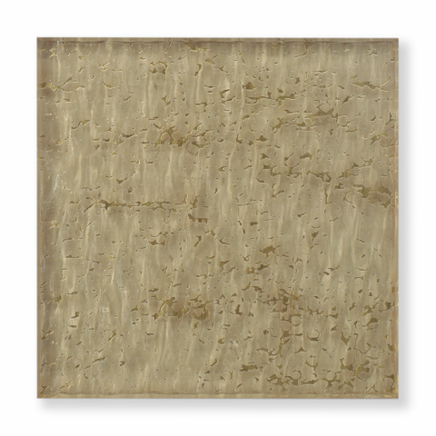 Fused Water Ripple Gold Leaf Glass