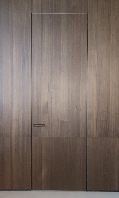 Aluminum Wood Concealed Frame Door