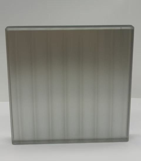 5mm Grey Mirror + 5mm Reeded Laminated Glass
