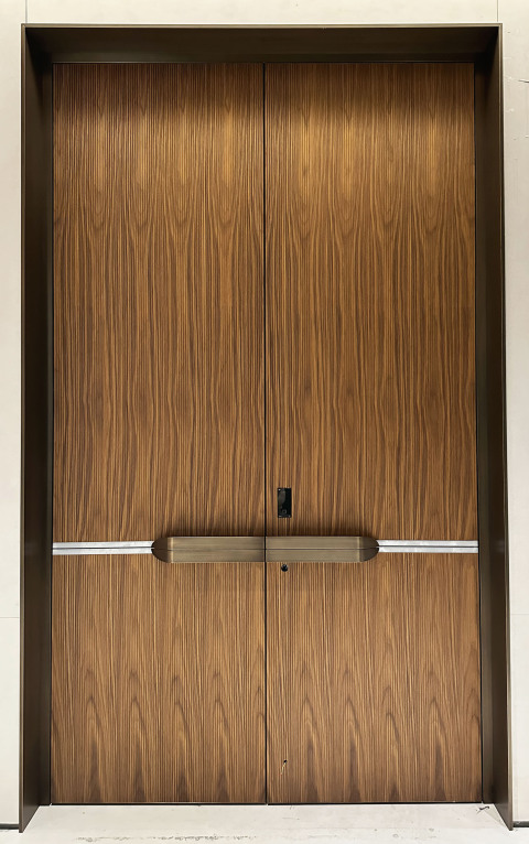 Sculpted Aluminum Entrance Door