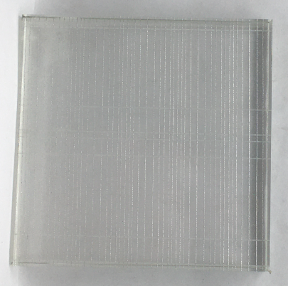 5+5mm Dual-Sided Ultra-Clear Double Satin Wired Glass