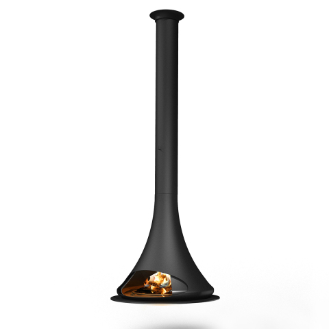 Doria Hanging Wood-Burning Fireplace