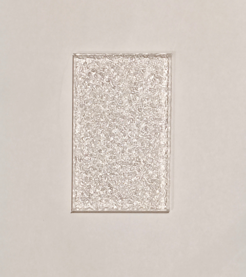 Silver Water Ripple Glass