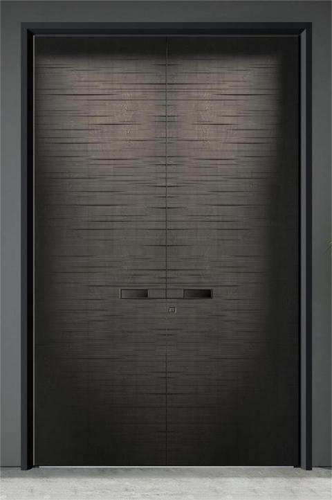 Carved Texture Solid Wood Door