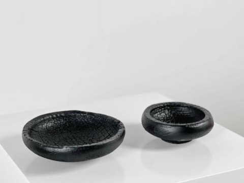 Vintage Carbonized Wood Tray
