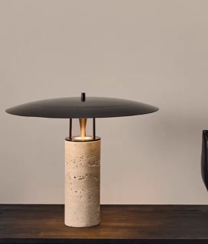 Travertine Table Lamp