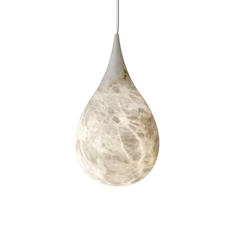 Brass Alabaster Pendant Light