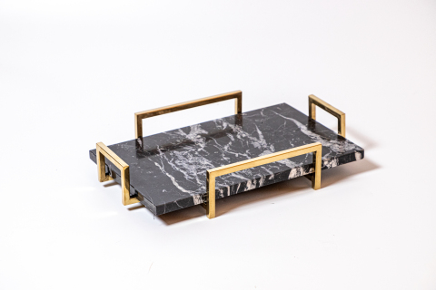 Black Marble Tray - Small