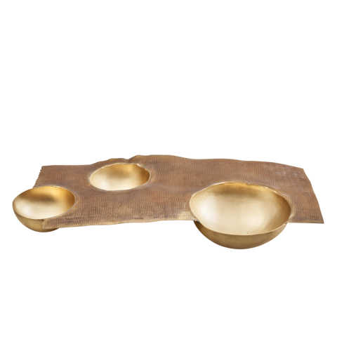 Bubble Metal Fruit Bowl