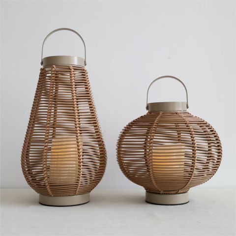 Rattan Candle Lantern